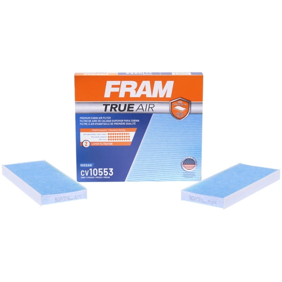 FRAM CV10553 TrueAir Premium Cabin Air Filter with N95 Grade Filter Media for Select Nissan and Suzuki Vehicles