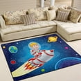 thumbnail image 2 of SKYSONIC Kid with Rocket Lightweight Carpet Mats Area Soft Rugs Floor Mat Rug Home Decoration for Kids Room Living Room 80 x 58 inches, 2 of 6