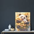 thumbnail image 5 of KLL Cute Panda Sunflower Print Canvas Wall Art, Canvas Painting Prints Canvas Art Wall Decor Home Decoration for Living Room Bedroom Office, 5 of 6