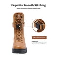 thumbnail image 5 of CAMEL Womens Hiking Snow Boots Mid Calf Winter Boots Waterproof Outdoor Boots, 5 of 9