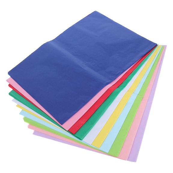 WRISTBIQUE 100 Pcs Tissue Paper Wrapping Assorted Color Translucent Present Packing Paper