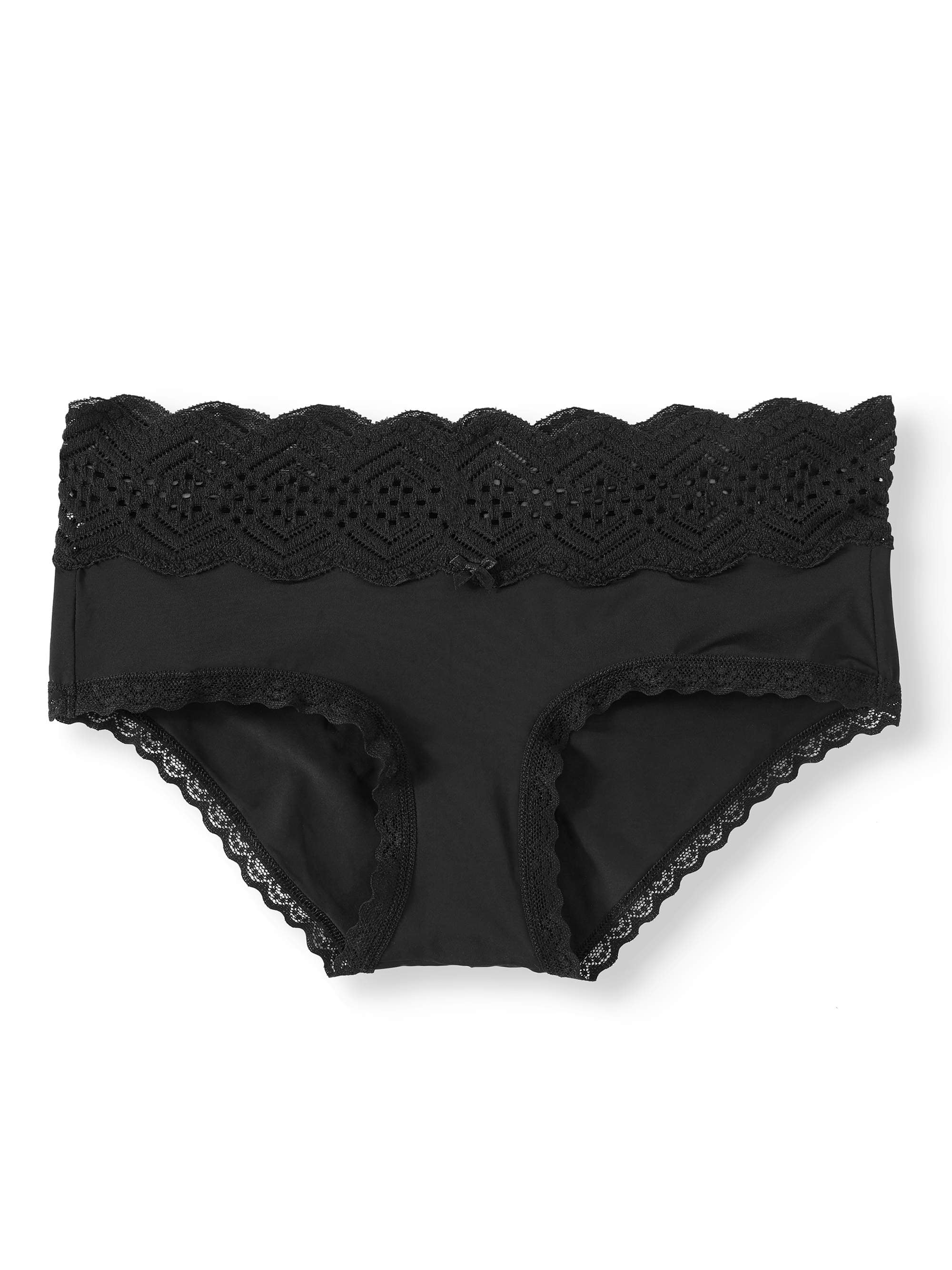 Details about   Women's Mamia Lace Hipster Underwear Black Size M
