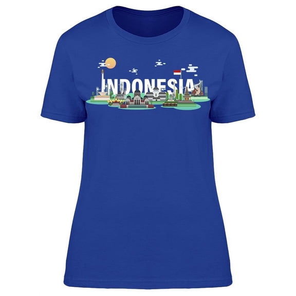 Indonesia Travel T-Shirt Women -Image by Shutterstock, Female 3X-Large