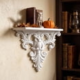 thumbnail image 2 of SLYNSHome Wall Mount Floating Shelf,Owl Shaped Vintage Hollow Sculpture Wall Display Rack,White Decorative Wall Hanging Storage Bracket For Entryway Living Room Home Decor, 2 of 7