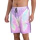 thumbnail image 2 of Balery Purple Sparkling Butterfly Traje de Baño Estilo Hawaiano para Hombre, Shorts de Secado Rápido con Bolsillos-Small, 2 of 6