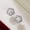 Style-1, variant on 8 Style Stud Earring Round Cut Cubic Zircon Women Jewelry 925 Silver Earring