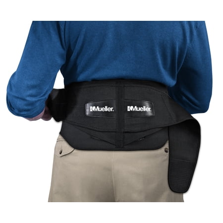 Mueller Plus Size Adjustable Back Brace w/Lumbar Pad - Black