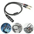 thumbnail image 1 of Cable Divisor de Audio XLR a Doble 6.35 mm Ygjytge, 1 of 9