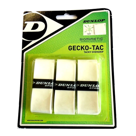 Dunlop Sports Gecko Tac Overgrip 3-Packs White
