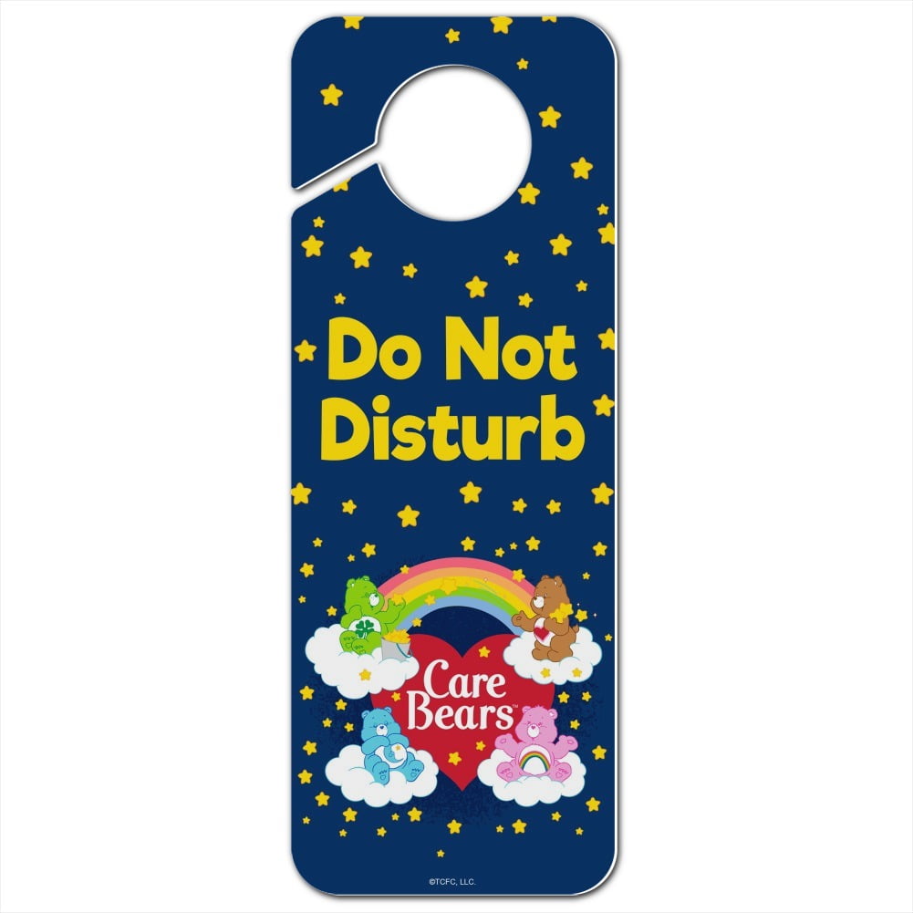 Care Bears Classic Logo Group Plastic Door Knob Hanger Sign