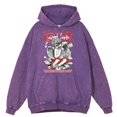 thumbnail image 5 of Sudadera con capucha para hombre, estilo retro desgastado, lavado "Un verdadero amante es alguien que te aprecia", ropa de otoño, hip hop, 100 % algodón, nueva sudadera de gran tamaño, 5 of 5