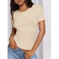 thumbnail image 4 of Remera PRETTYGARDEN 2025 Verano de Punto Acanalado Ajustada, 4 of 5