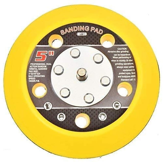 5" Hook & Loop Sanding Pad Air Vacuum Sander Grinder Tools For Grinding Sanding