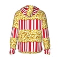 thumbnail image 3 of Uemuo Popcorn Pattern Women's Full Zip UPF 50+ Sun Protection Hoodie Jacket Long Sleeve Sun Shirt Hiking Outdoor Performance with Pockets-Small, 3 of 9