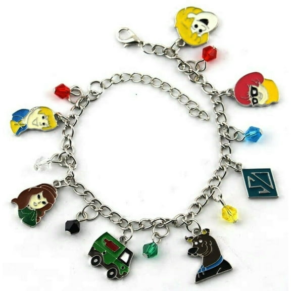 Scooby Doo Characters 7 Themed Charms Metal Charm Bracelet