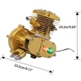thumbnail image 4 of YUEWO 80cc Motorized 2-Stroke Upgrade Bike Conversion Kit, DIY Petrol Gas Engine Bicycle Motor Kit Set with Speedometer for 24 inch , 26 inch and 28 inch Bikes (Gold), 4 of 6