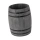 thumbnail image 3 of Organizador de utensilios de madera tipo barril rústico vintage para utensilios de cocina. Gris, 3 of 9