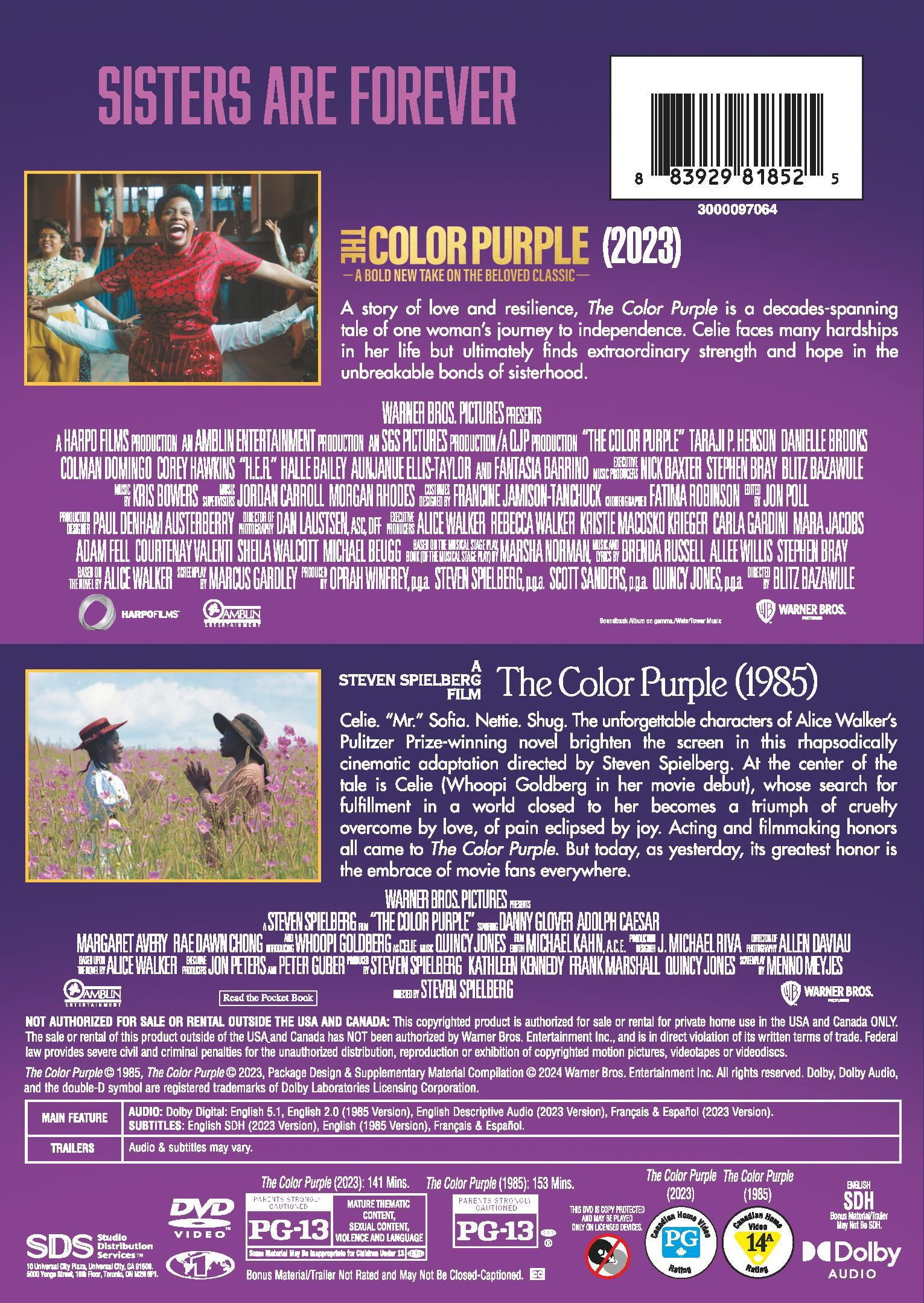 SDS, The Color Purple 2-Film Collection DVD, PG-13, Drama
