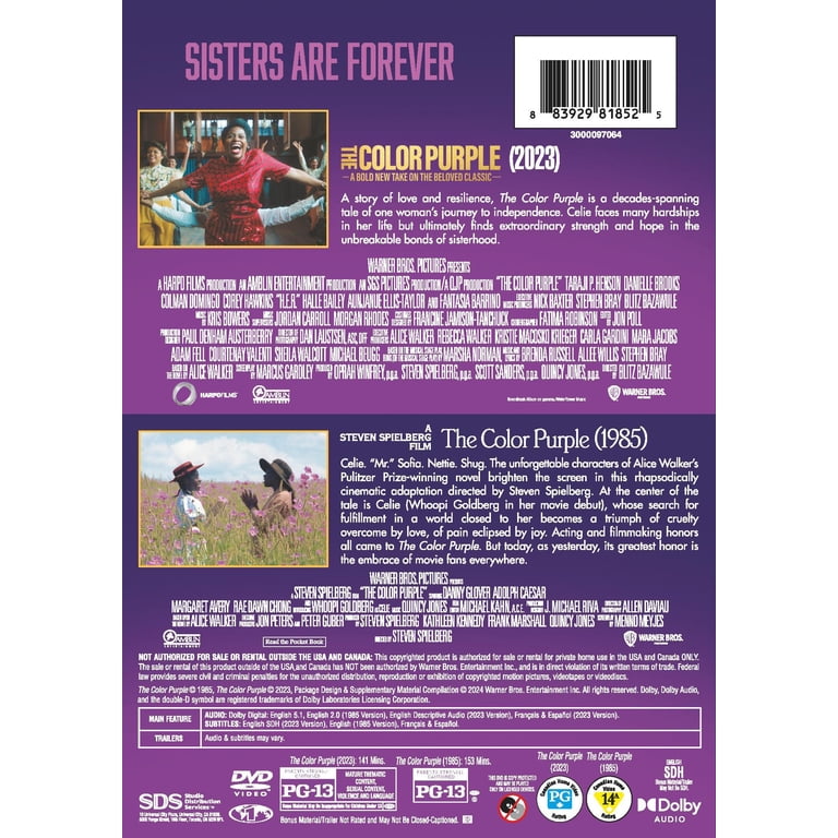 SDS, The Color Purple 2-Film Collection DVD, PG-13, Drama