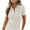 White 1, variant on Womens Short Sleeve Business Casual Tops Summer V Neck Work Shirts 2025 Loose Fitted Basic Collared Shirt