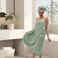 thumbnail image 3 of Green Essen Bath Towel Sets of 8, 2 Extra Large Bath Towels Oversized, 2 Hand Towels, 4 Washcloths, Soft Microfiber, Quick Dry, Highly Absorbent Bath Towels for Bathroom Kitchen Spa Hotel(Green), 3 of 8