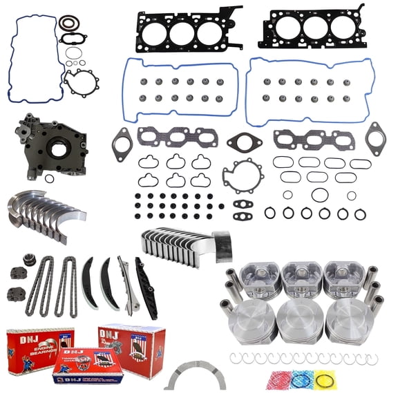 DNJ EK412AM Master Engine Rebuild Kit Fits Cars & Trucks 2004 Mazda Tribute 3.0L DOHC V6 24V 181cid