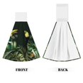 thumbnail image 2 of Disketp Palm Leaves And Exotic Birds Hanging Kitchen Towel Tie Towels Tea Bar Dish Cloths Dry Towel for Laundry Room Decor (18*14in), 2 of 7