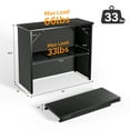 thumbnail image 5 of Ktaxon 45" Foldable Commercial Bar Table, Portable Mobile Bartending Station for Events,  Pop-Up Bar with Skirt for Outdoor/Indoor - Black, 5 of 7