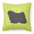 thumbnail image 2 of Carolines Treasures BB3763PW1818 Puli Checkerboard Blue Fabric Decorative Pillow, 2 of 5