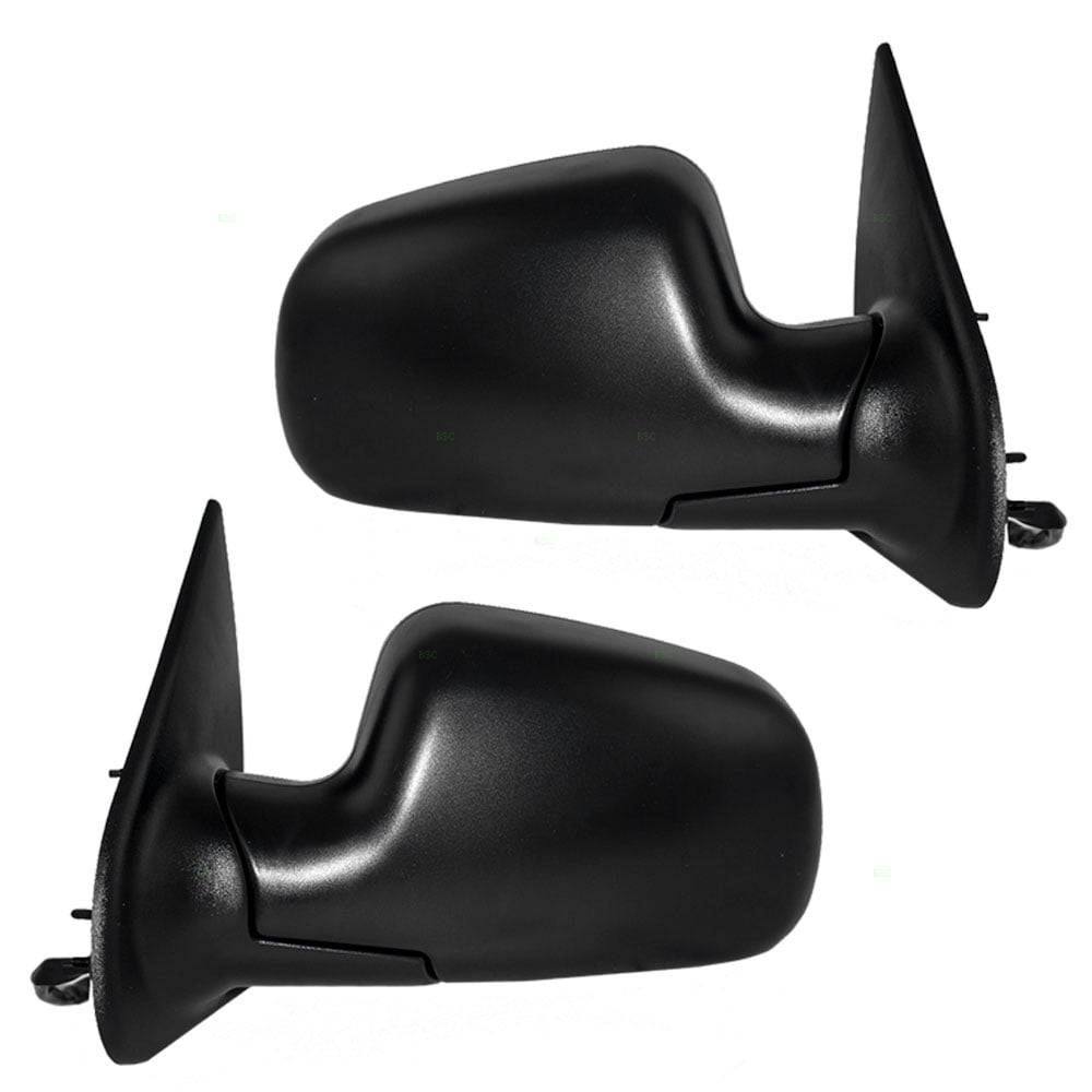 Driver and Passenger Power Side View Mirrors Heated with 8 Pigtail Textured Replacement for Jeep SUV 55155233AE 55155232AE 