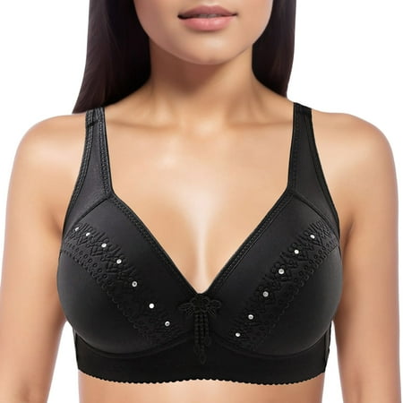 Minimizer Bras for Women Women s Wireless Bra With Seamless Smooth Comfort Wirefree T Shirt Bra Push Up Bras for Women(Size:42)
