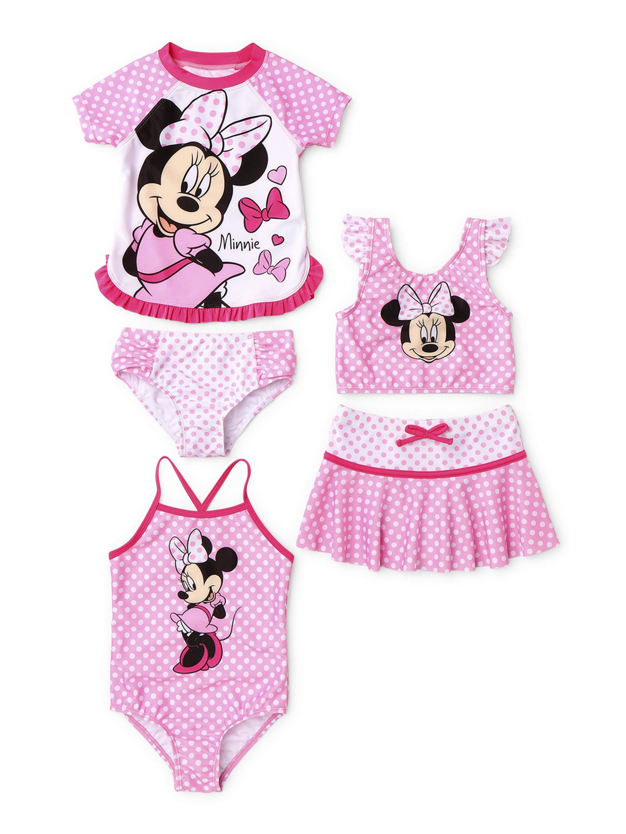 minnie mouse rash guard swimsuit