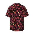 thumbnail image 5 of KLL Beautiful Maple Leaf Lantern Print Men's Shirt Short Sleeve Button Down Summer Cuba Beach Shirts- XX-Large, 5 of 5