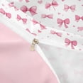thumbnail image 4 of Erosebridal Cute Pink Bowknot Kids Twin Bedding,Cute Princess Bowknot Duvet Cover Set For Girls,Reversible Pink,2pcs(No Comforter), 4 of 6