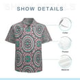 thumbnail image 7 of High Quality Hawaiian Shirts for Men Short Sleeve Aloha Beach Shirt Floral Summer Casual Button Down Shirts Blouses T8RDPR, 7 of 7