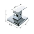 thumbnail image 7 of Matte Black/Chrome Bathroom Faucet Wall Mounted Waterfall Basin Faucets Washing Basin Taps Cold Water Mixer Tap, 7 of 7
