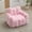 Pink, variant on Peispie Giant Fluffy Bean Bag Chair for Adults, Oversized Memory Foam Floor Sofa Lounge Chair with Armrests, Comfy Stuffed Accent Reading Chair for Bedroom & Living Room, No Assembly, White