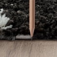 thumbnail image 3 of Uptown Shag Contemporary Shag Thick White and Silver Indoor Area Rug, 6.7' x 9', 3 of 7