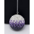 thumbnail image 1 of Colgante de espejo retrovisor WEIHJMXG Adorno colgante de diamantes de imitación Violeta, 1 of 3