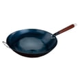 thumbnail image 3 of Sartén Wok Wok Antiadherente Utensilios de Cocina a Gas Cocina General Sartenes Wok Mango de Madera Wok de Hierro 38cm con orejas, 3 of 9