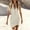 *Beige, variant on ClodeEU Women's Sleeveless V Neck Button Bodycon Mini Dress,Solid Club Pencil Dress with Pocket Beige,Women's Plus L
