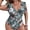 A, variant on Women's Form Fitting Sexy Swimsuit Back Opening Slim Fit Bikini Bathing Suit for Beach Pool
