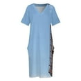 thumbnail image 4 of Vestido holgado de bolsillo de zorro Ropa estética Vestido holgado de mujer Vestidos de verano para damas 2025, 4 of 7