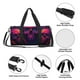 thumbnail image 4 of Fotbe Purple-Red Skull Bolsa Deportiva de Lona Plegable con Estampado, Bolsa de Gimnasio con Bolsillo Seco/Húmedo, Bolsa de Viaje Ultraligera de Gran Capacidad, 4 of 6