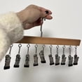 thumbnail image 4 of Fridja Spring Home Decor Clothesline Clip Sock Clip Clothes Rack Drying Rack Stainless Steel Clip Sock Rack Cap Clip, 4 of 6