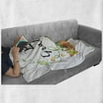thumbnail image 5 of Saying Soft Flannel Fleece Throw Blanket, Be Grateful Cursive Typography Pumpkins Harvest Season Print, Cozy Plush for Indoor and Outdoor Use, 50" x 70", Apricot Mustard, by Ambesonne, 5 of 5