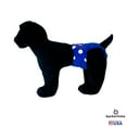 thumbnail image 4 of Barkertime Purple Polka Dot on Blue Dog Diaper, 4 of 6