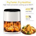 thumbnail image 6 of Beddle 6 Qt Compact Air Fryer with Digital LED Touchscreen 400°F Electric Hot Oven, Oilless Multifunctional Cooker with Auto Shut-Off,Beige, 6 of 7