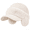 Beige, variant on Ponytail Knit Beanie with Brim & Ear Flaps, Soft Plush Lined Winter Visor Hat, Warm Stretchy Knitted Cap for Outdoor Walking, Commuting & Cold Weather Daily Wear