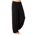 thumbnail image 1 of Pantalones harén para mujer y hombre, pantalones largos holgados de modal para yoga, pantalones anchos deportivos bohemios para danza del vientre, pantalones deportivos de secado rápido, ropa de yoga, 1 of 4